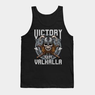 Victory or Valhalla Viking Norse Warrior Tank Top